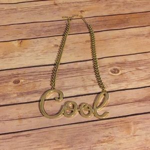 ‘Cool’ Fashion Bling Necklace By S